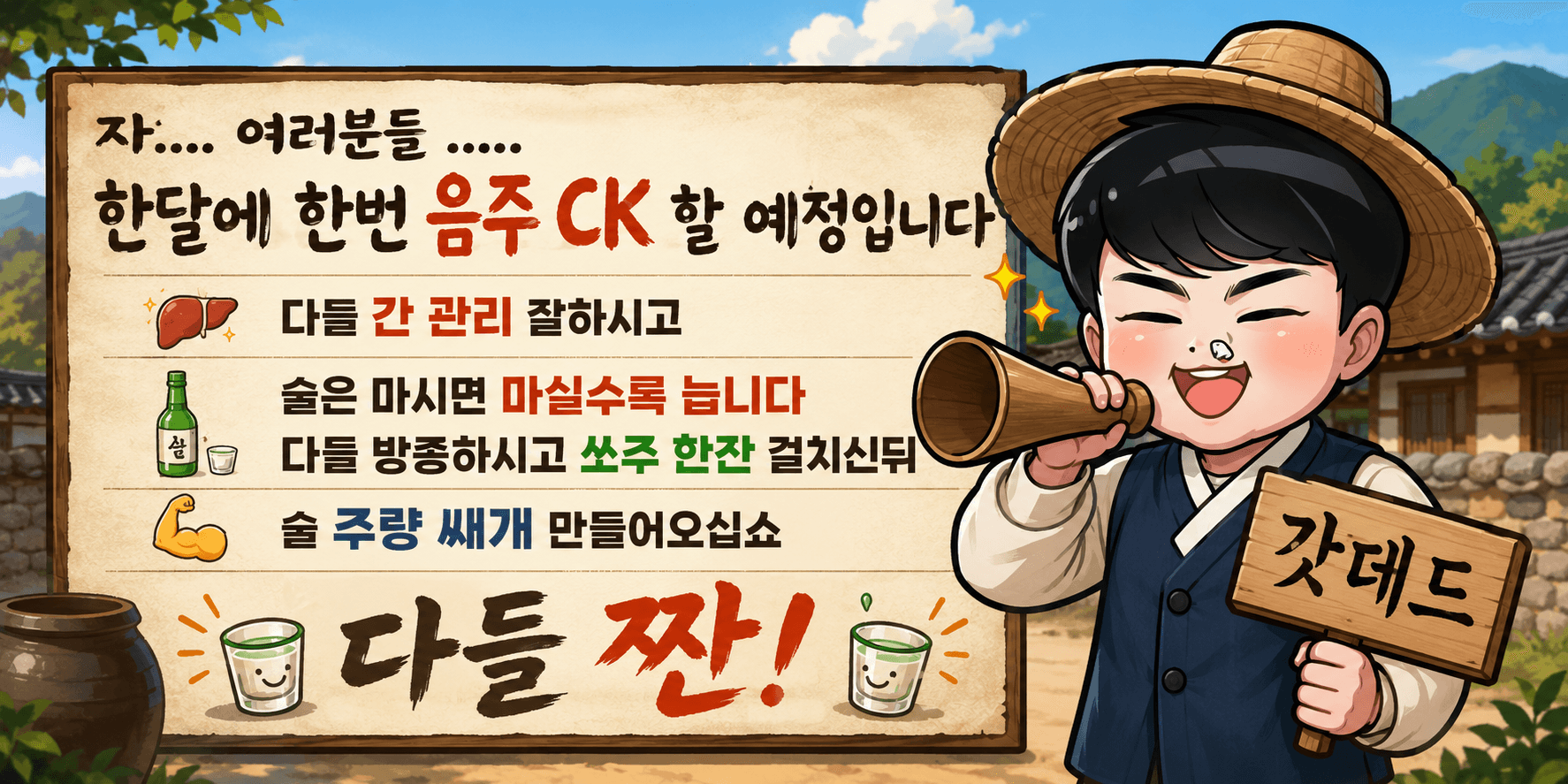 갓데드 음주CK 홍보